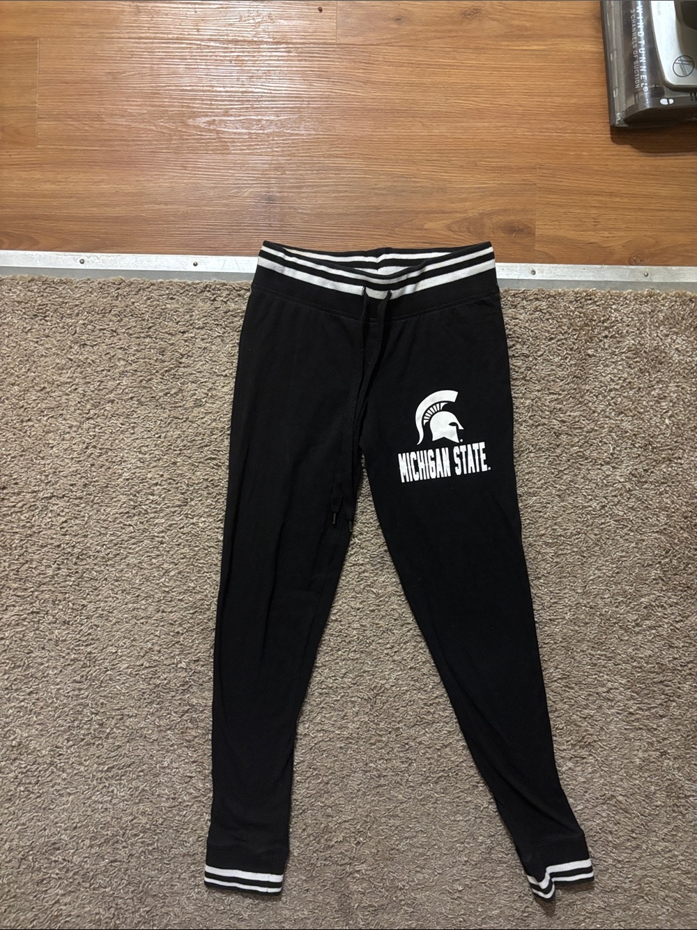 Concepts Woman’s Sm Black/White Logo Jogger/leggings Pants